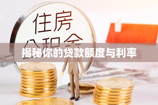 丰县揭秘你的贷款额度与利率